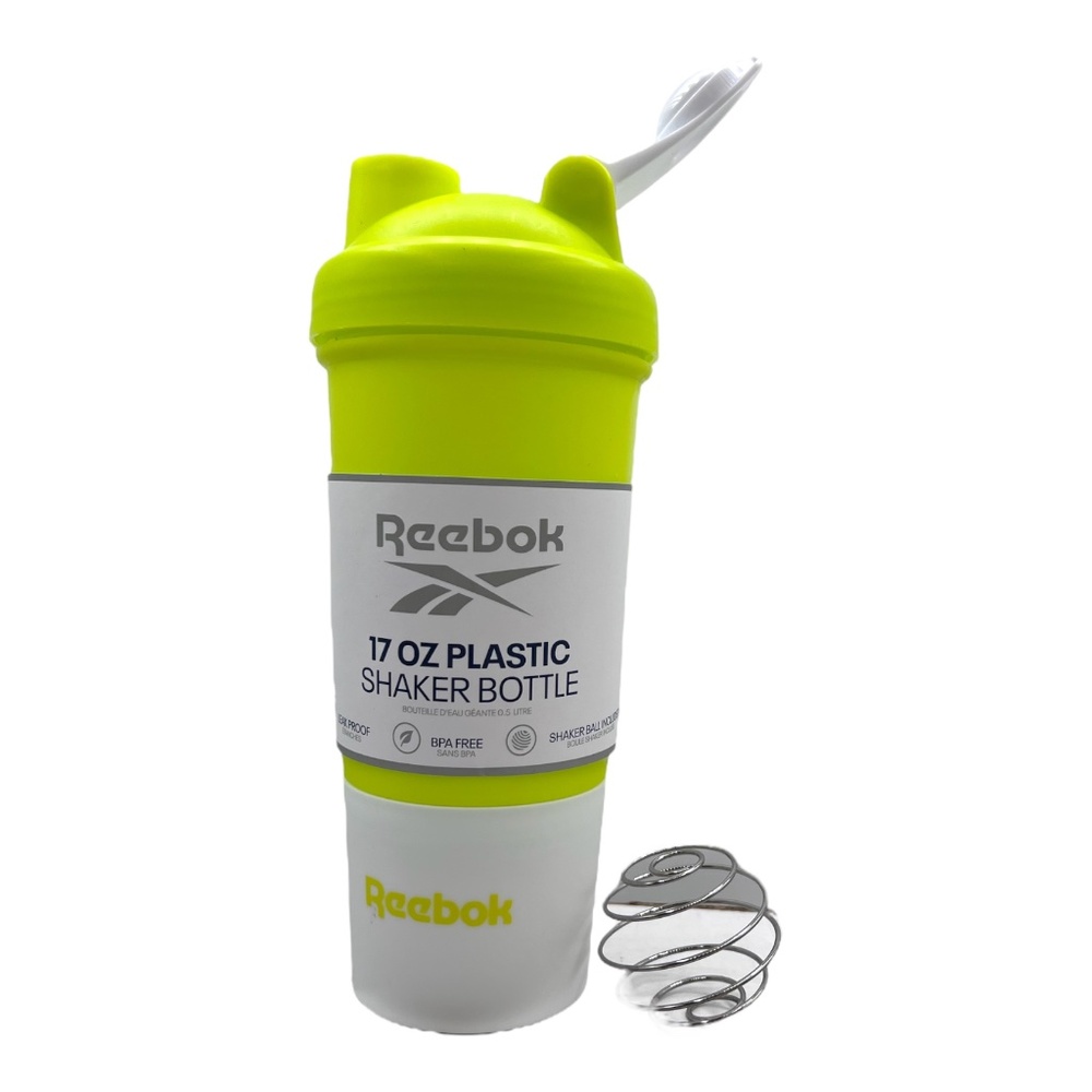 Reebok 17 oz. Plastic Shaker Bottle Leak-Proof